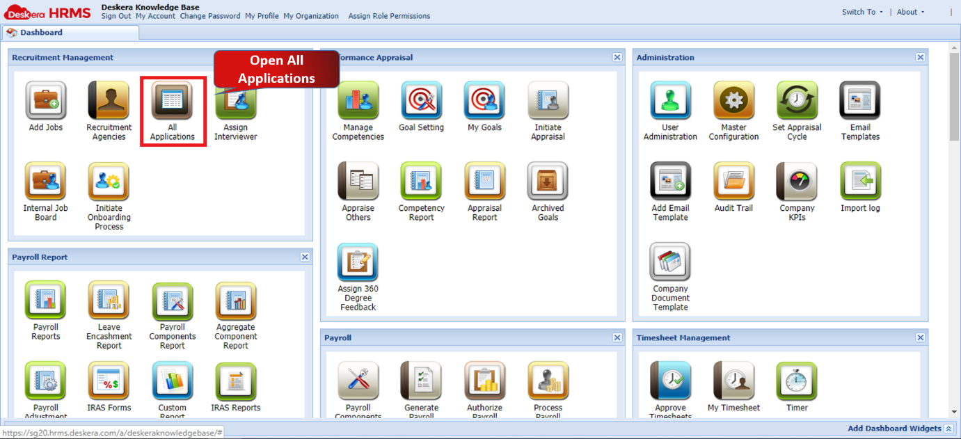Pending Application Schedule Interview Deskera Help Centre