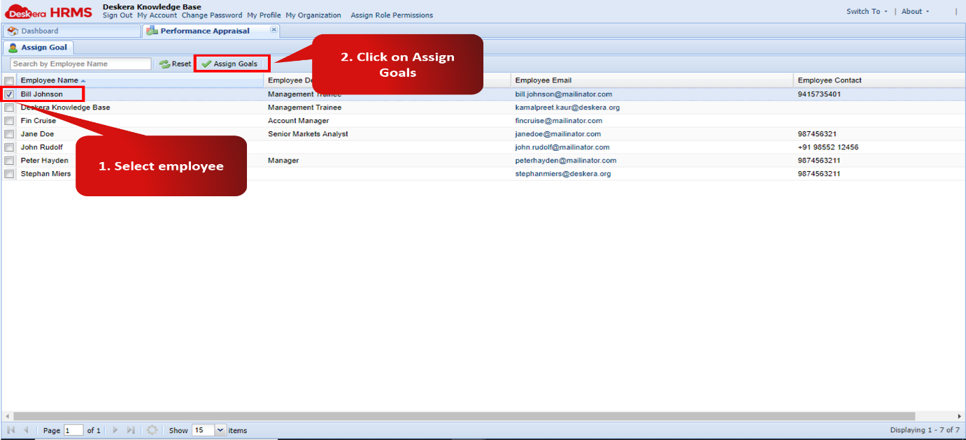 Goals Delete Goals Deskera Help Centre