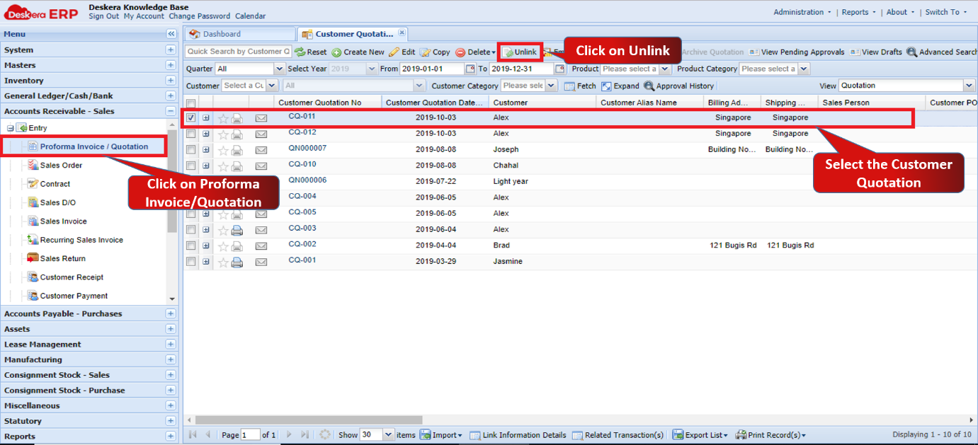C:\Users\krawler\Desktop\Knowledge Base\ERP\1.5.1.2 Unlink, Email, Archive, Unarchive Customer Quotation\Picture1.png